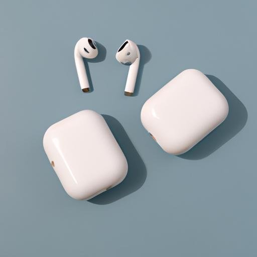 Hai tai nghe AirPods và hộp sạc của chúng