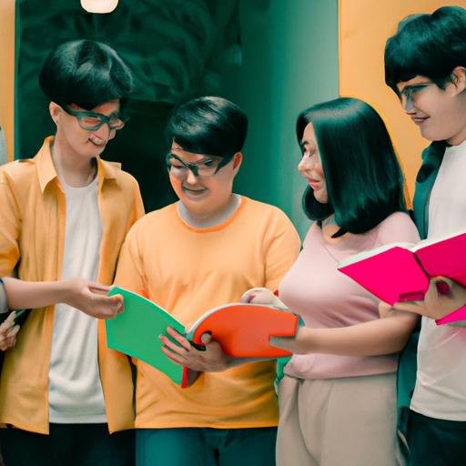 Học sinh học nhóm cùng ôn tập để chuẩn bị cho kỳ thi thi lại cấp 3.