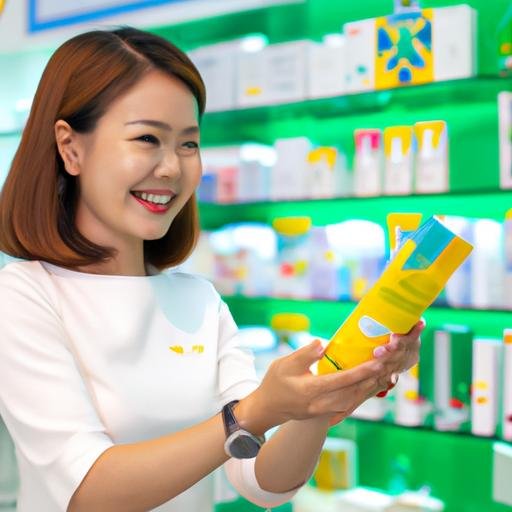 Khách hàng cười tươi khi nhận sản phẩm từ nhà thuốc Đức Long
