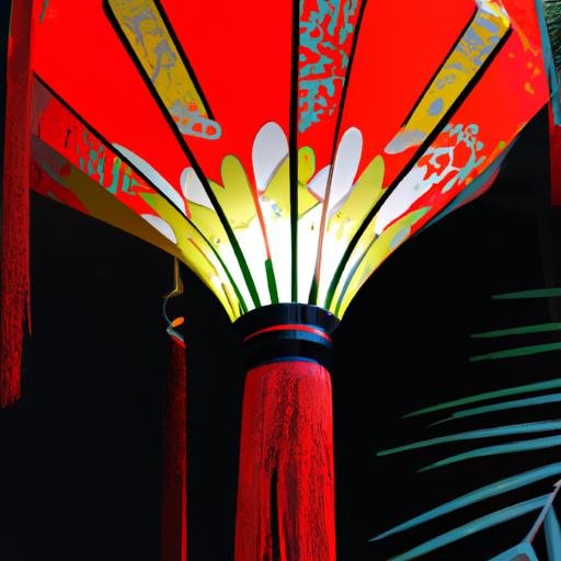 Chi tiết của đèn lồng tinh xảo tại Lễ Thái Hà.