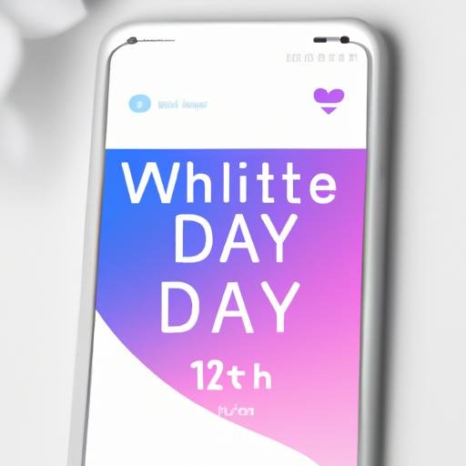 Màn hình smarthphone hiển thị White Day APK