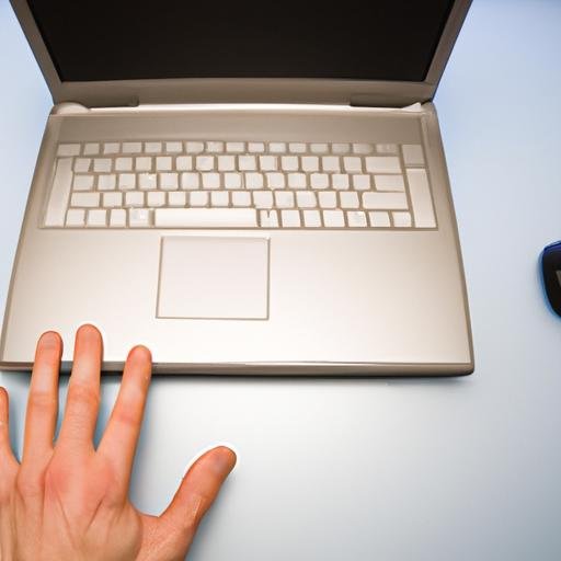 Máy tính để bàn với tay người dùng sử dụng chuột