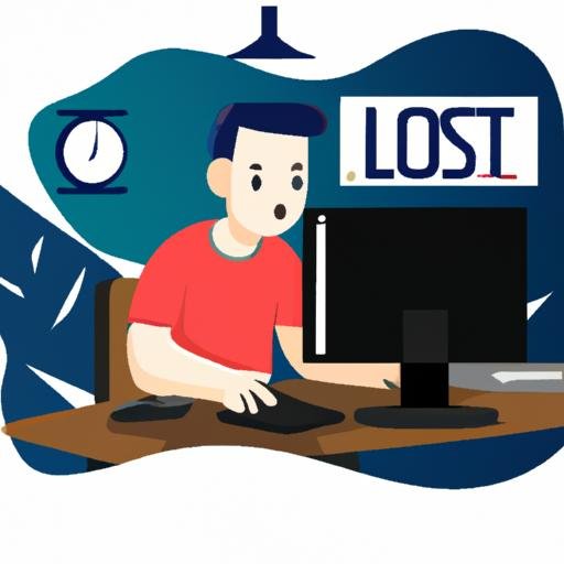 Một người đang nhìn vào màn hình máy tính, đang suy nghĩ khi chơi game Xem Bói Nghề Nghiệp Tương Lai.