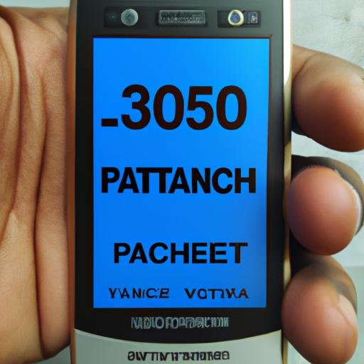 Người đang cầm Pantech V955 với thời lượng pin ấn tượng