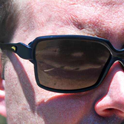 Người đang đeo kính mát kính 1 5 diop trên nắng ngày hè.