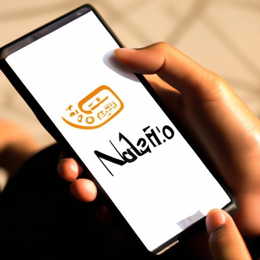 Người dùng cầm smartphone và sử dụng ứng dụng NhaTao Con