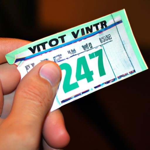 Một hình ảnh chụp người cầm vé xổ số Vietlott trúng giải trong rút thăm ngày 7 5 2017.