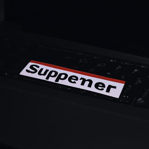 Nhãn dán Supreme trên laptop
