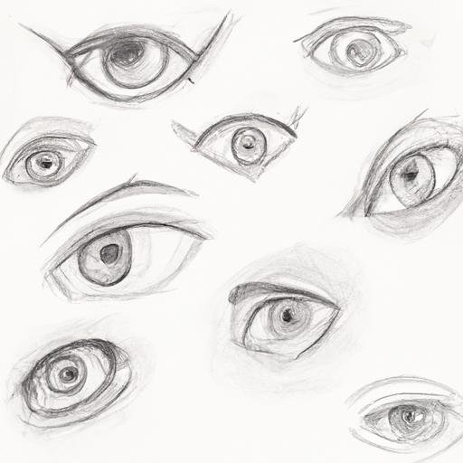 Nhiều cách vẽ mắt đơn giản khác nhau.