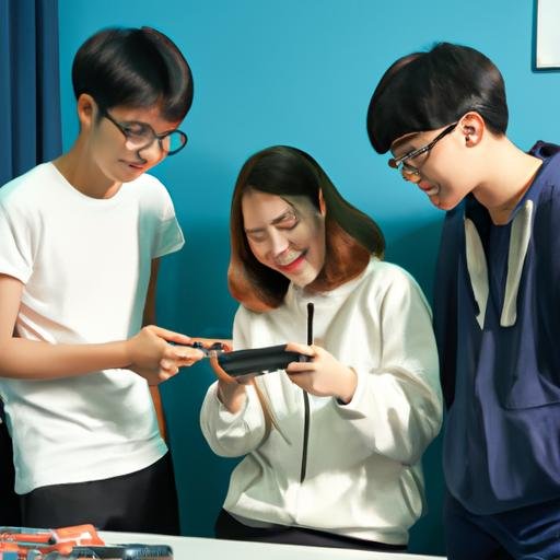 Nhóm bạn trẻ thảo luận về kết quả khi chơi game Xem Bói Nghề Nghiệp Tương Lai.