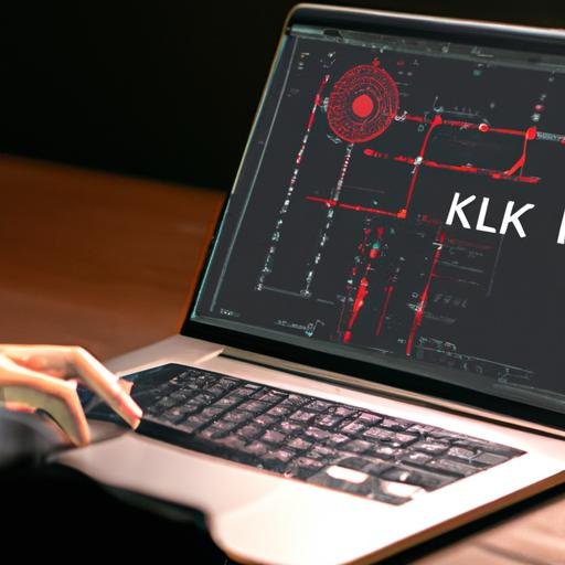Một người sử dụng tính năng lệnh khép kín trên phần mềm CAD trên máy tính xách tay.