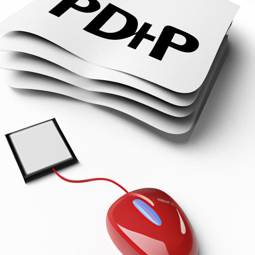 Một chồng tài liệu Corel đặt cạnh chuột máy tính và biểu tượng PDF.