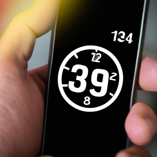 Gần cận về tay của một người cầm smartphone hiển thị thời gian: 13:91.