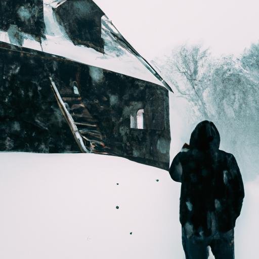 Nhà thám hiểm khám phá ngôi nhà bỏ hoang trong trận bão tuyết