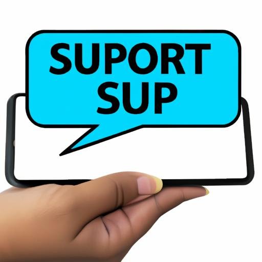 Tay cầm điện thoại hiển thị tin nhắn từ IT support