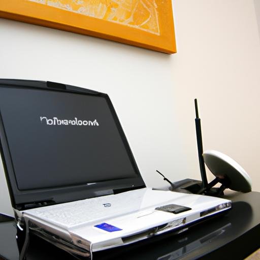 Toshiba Satellite A550 được sử dụng trong một không gian làm việc tại nhà