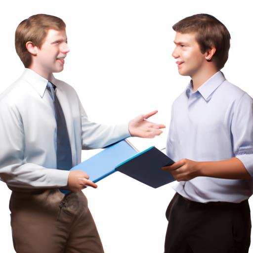Đại diện bán hàng trình bày chiến lược kinh doanh cho khách hàng tiềm năng.