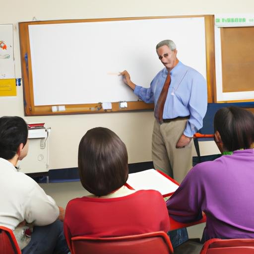Giáo viên trình bày bài giảng cho lớp học trực tuyến