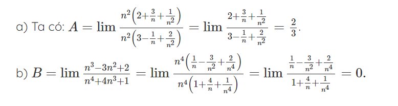Giải bài toán giới hạn của dãy số