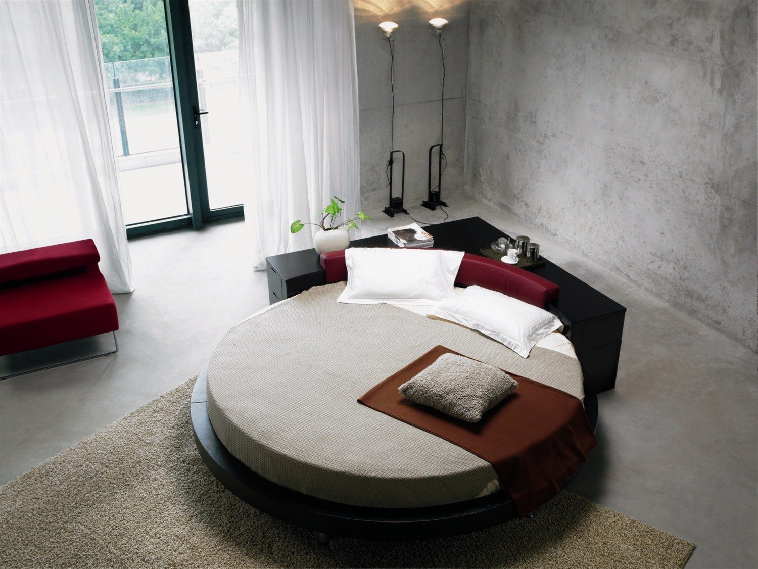 Top 20 mẫu giường ngủ tròn đẹp, đa năng và thông minh