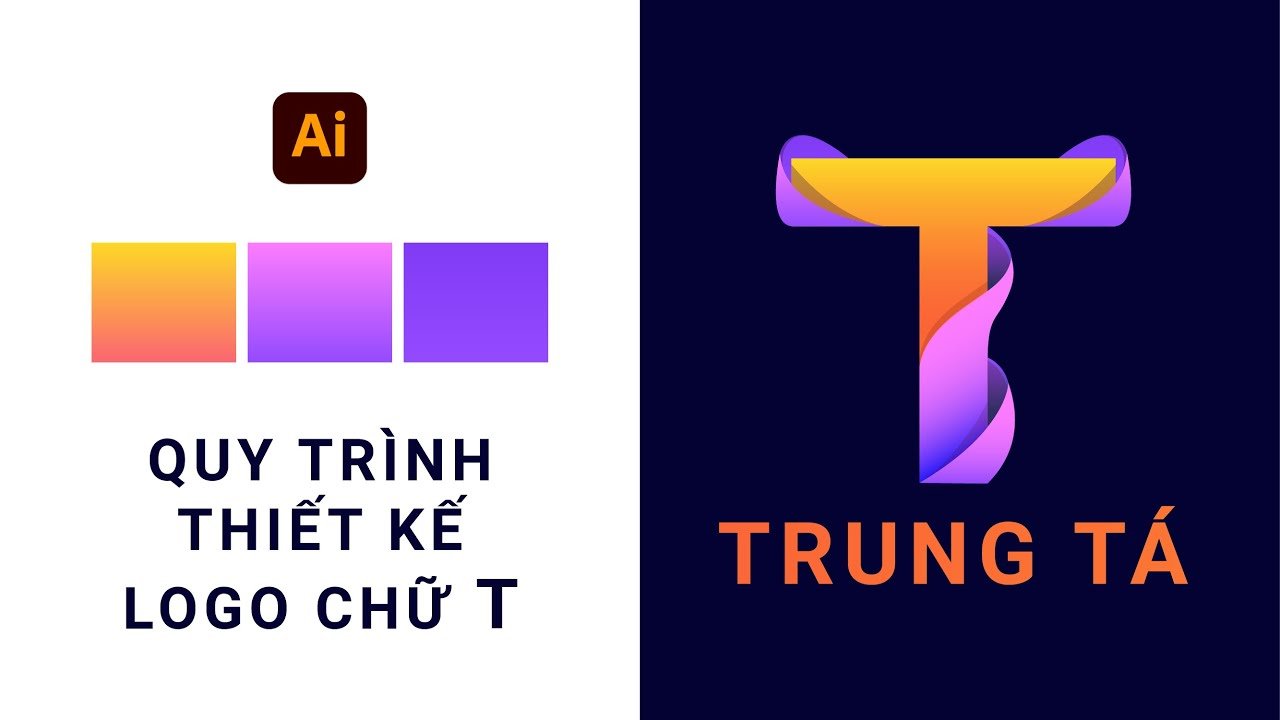 Quy trình thiết kế logo chữ T | Logo design | Tập Hợp nội dung ...