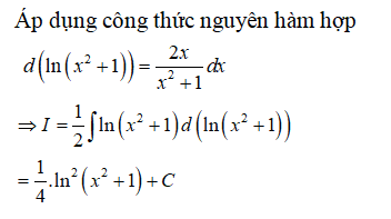 Tính nguyên hàm của ln(x^2+1)dx