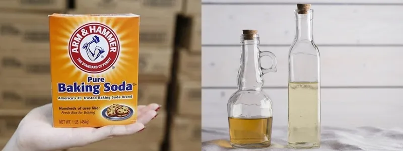 Baking soda và giấm ăn