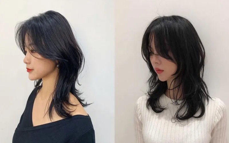 Mullet Layer cắt tầng dài tạo cảm giác trẻ trung, năng động.