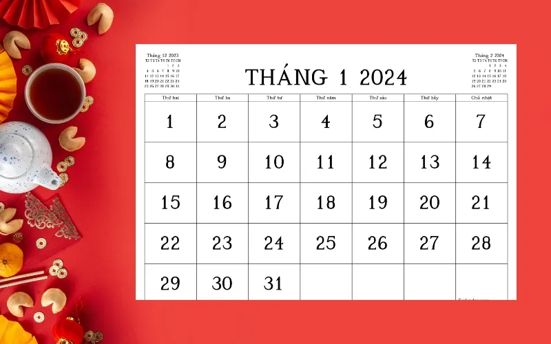 Tết Dương lịch 2024 là ngày nào?