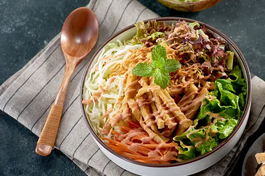 Salad Đậu Hũ Chiên Giòn